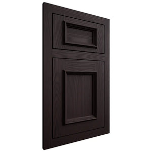 Shiloh Cabinetry Flush Inset Charleston Red Oak Plain Cut Espresso Door