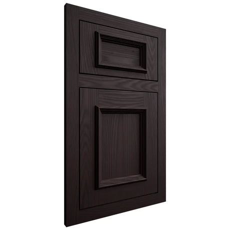 Shiloh Cabinetry Flush Inset Charleston Red Oak Plain Cut Espresso Door