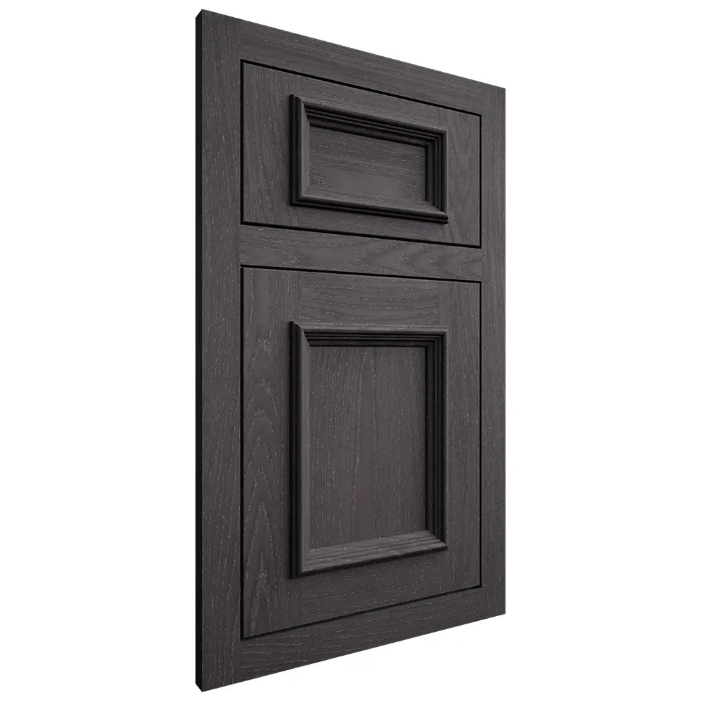 Shiloh Cabinetry Flush Inset Charleston Red Oak Plain Cut Harbor Door