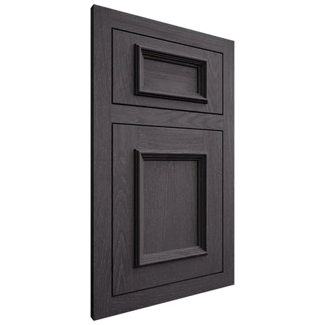 Shiloh Cabinetry Flush Inset Charleston Red Oak Plain Cut Harbor Door