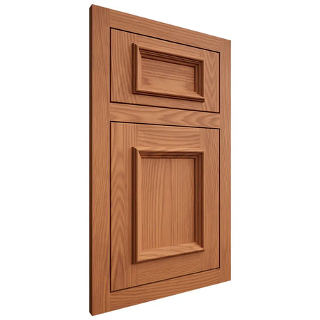 Shiloh Cabinetry Flush Inset Charleston Red Oak Plain Cut Harvest Door