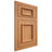 Shiloh Cabinetry Flush Inset Charleston Red Oak Plain Cut Medium Door