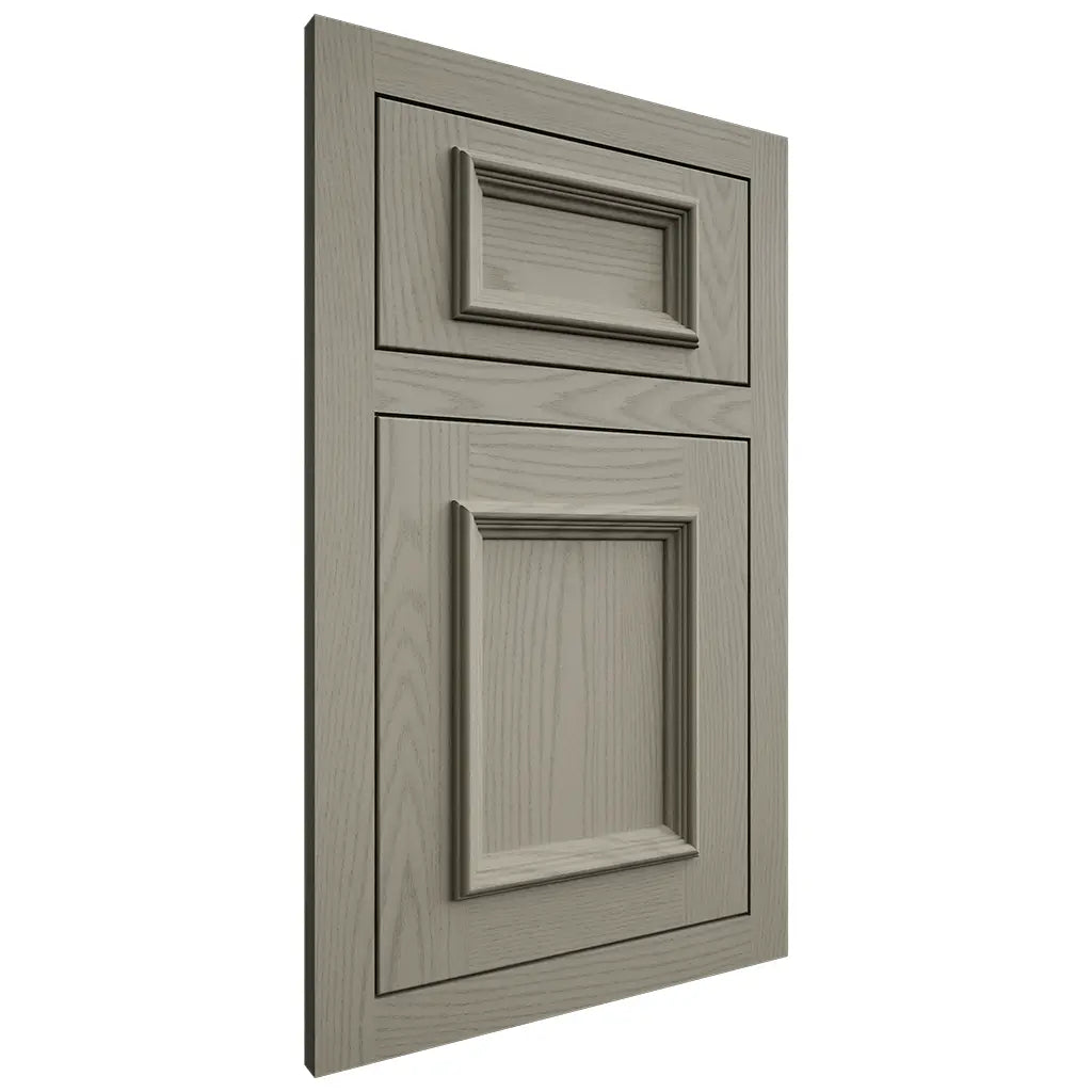 Shiloh Cabinetry Flush Inset Charleston Red Oak Plain Cut Thyme Door