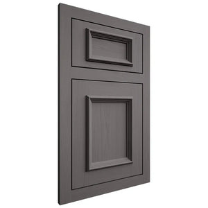 Shiloh Cabinetry Flush Inset Charleston Walnut Plain Cut Cadet Door