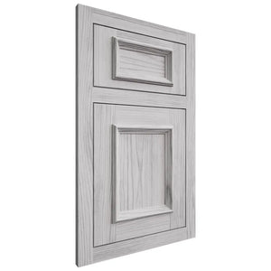 Shiloh Cabinetry Flush Inset Charleston Walnut Plain Cut Stratus Door