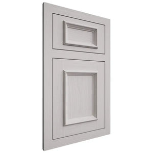 Shiloh Cabinetry Flush Inset Charleston White Oak Plain Cut Cotton Door