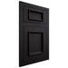 Shiloh Cabinetry Flush Inset Charleston White Oak Plain Cut Espresso Door