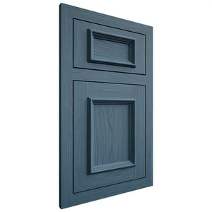 Shiloh Cabinetry Flush Inset Charleston White Oak Plain Cut Hudson Door