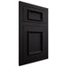 Shiloh Cabinetry Flush Inset Charleston White Oak Plain Cut Ink Door