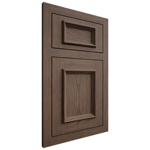 Shiloh Cabinetry Flush Inset Charleston White Oak Plain Cut Mineral Door