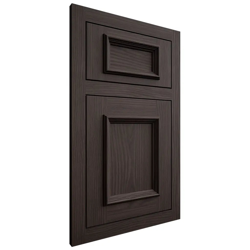 Shiloh Cabinetry Flush Inset Charleston White Oak Plain Cut Morel Door