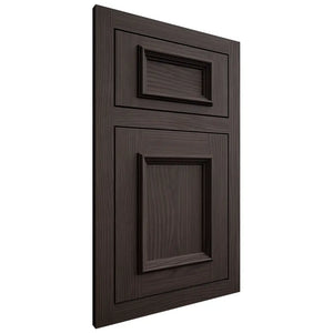 Shiloh Cabinetry Flush Inset Charleston White Oak Plain Cut Morel Door
