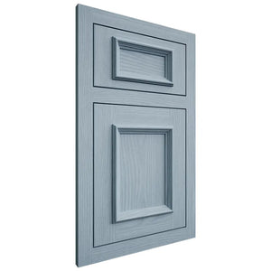 Shiloh Cabinetry Flush Inset Charleston White Oak Plain Cut Sky Door