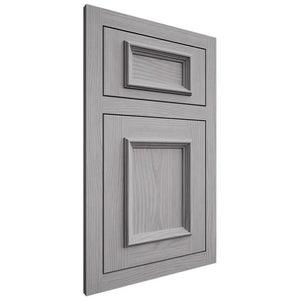 Shiloh Cabinetry Flush Inset Charleston White Oak Plain Cut Stratus Door