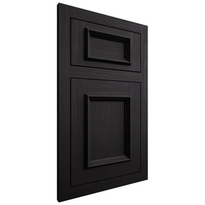 Shiloh Cabinetry Flush Inset Charleston White Oak Quarter Sawn Espresso Door