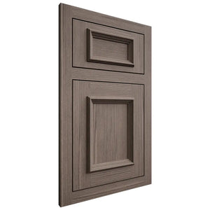 Shiloh Cabinetry Flush Inset Charleston White Oak Rift Cut Clay Door