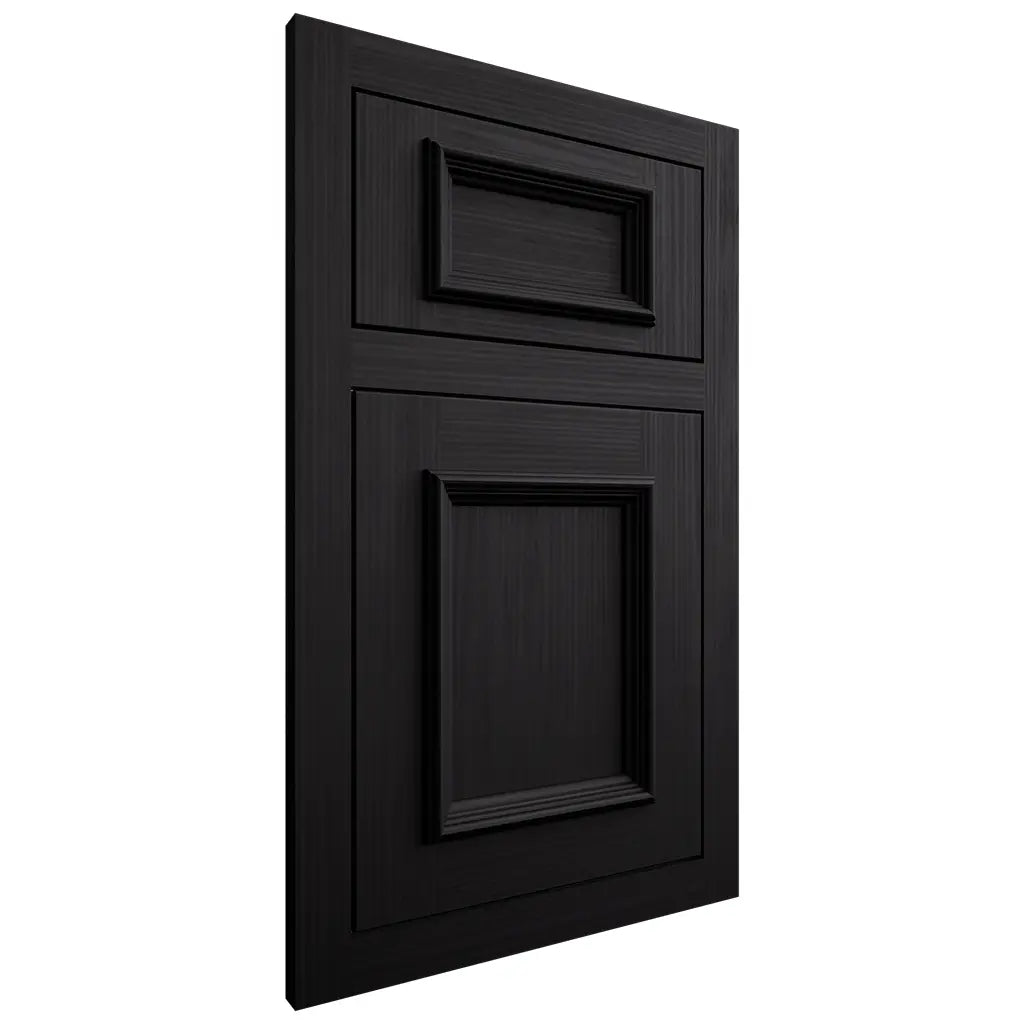 Shiloh Cabinetry Flush Inset Charleston White Oak Rift Cut Ink Door