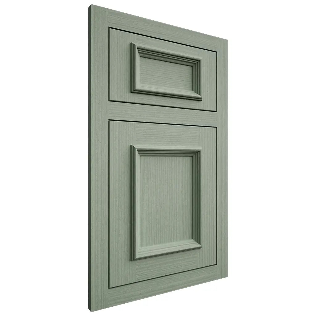 Shiloh Cabinetry Flush Inset Charleston White Oak Rift Cut Moss Door