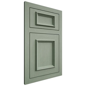 Shiloh Cabinetry Flush Inset Charleston White Oak Rift Cut Moss Door