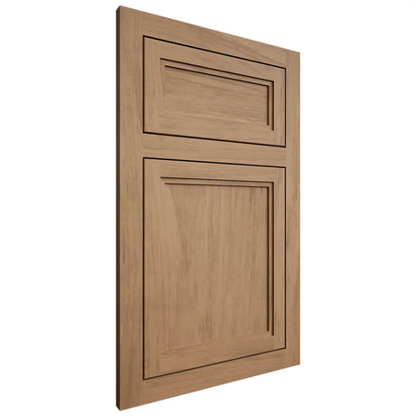 Shiloh Cabinetry Flush Inset Concord Alder Plain Cut Dusty Road Door