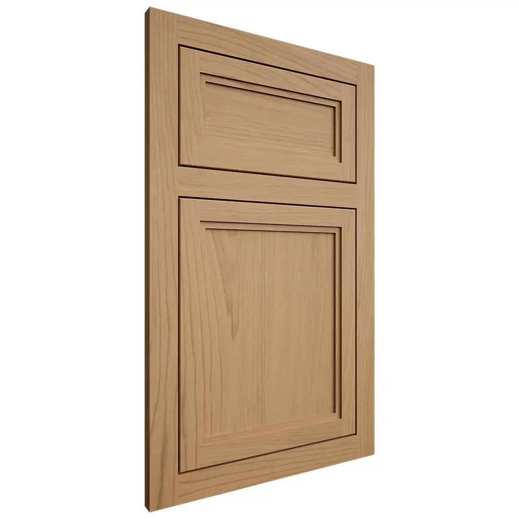 Shiloh Cabinetry Flush Inset Concord Alder Plain Cut Natural Door