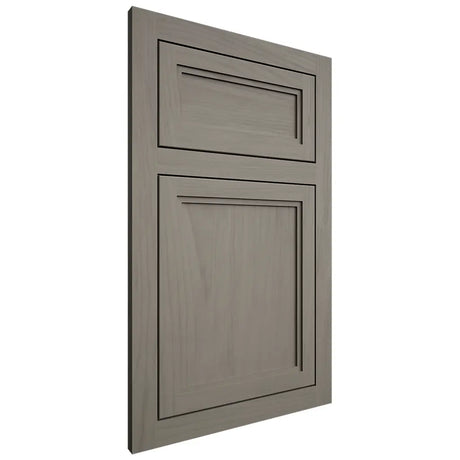 Shiloh Cabinetry Flush Inset Concord Alder Plain Cut Thyme Door