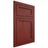 Shiloh Cabinetry Flush Inset Concord Cherry Plain Cut Red Door