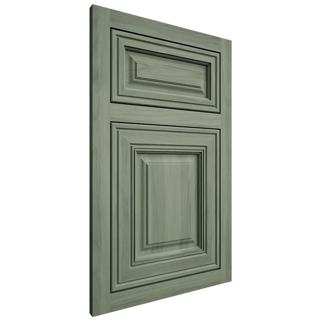 Shiloh Cabinetry Flush Inset Concord Hickory Plain Cut Moss Door