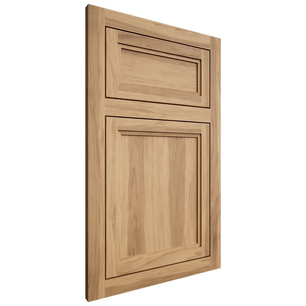 Shiloh Cabinetry Flush Inset Concord Hickory Plain Cut Natural Door