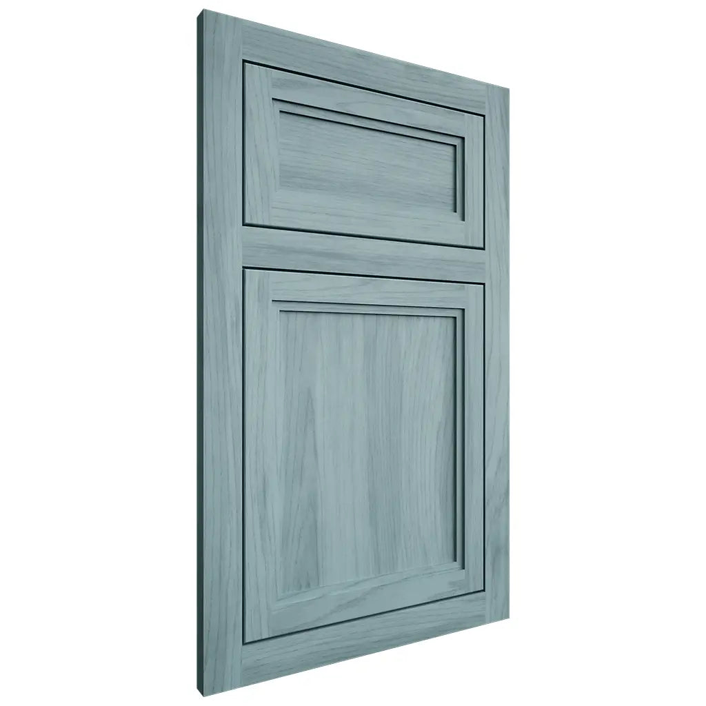 Shiloh Cabinetry Flush Inset Concord Hickory Plain Cut Sky Door