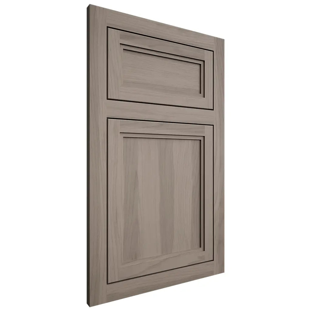 Shiloh Cabinetry Flush Inset Concord Hickory Plain Cut Sterling Door