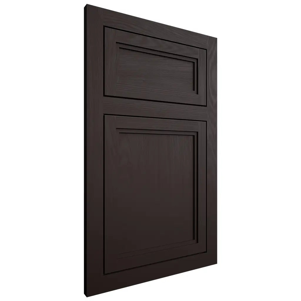 Shiloh Cabinetry Flush Inset Concord Maple Plain Cut Espresso Door