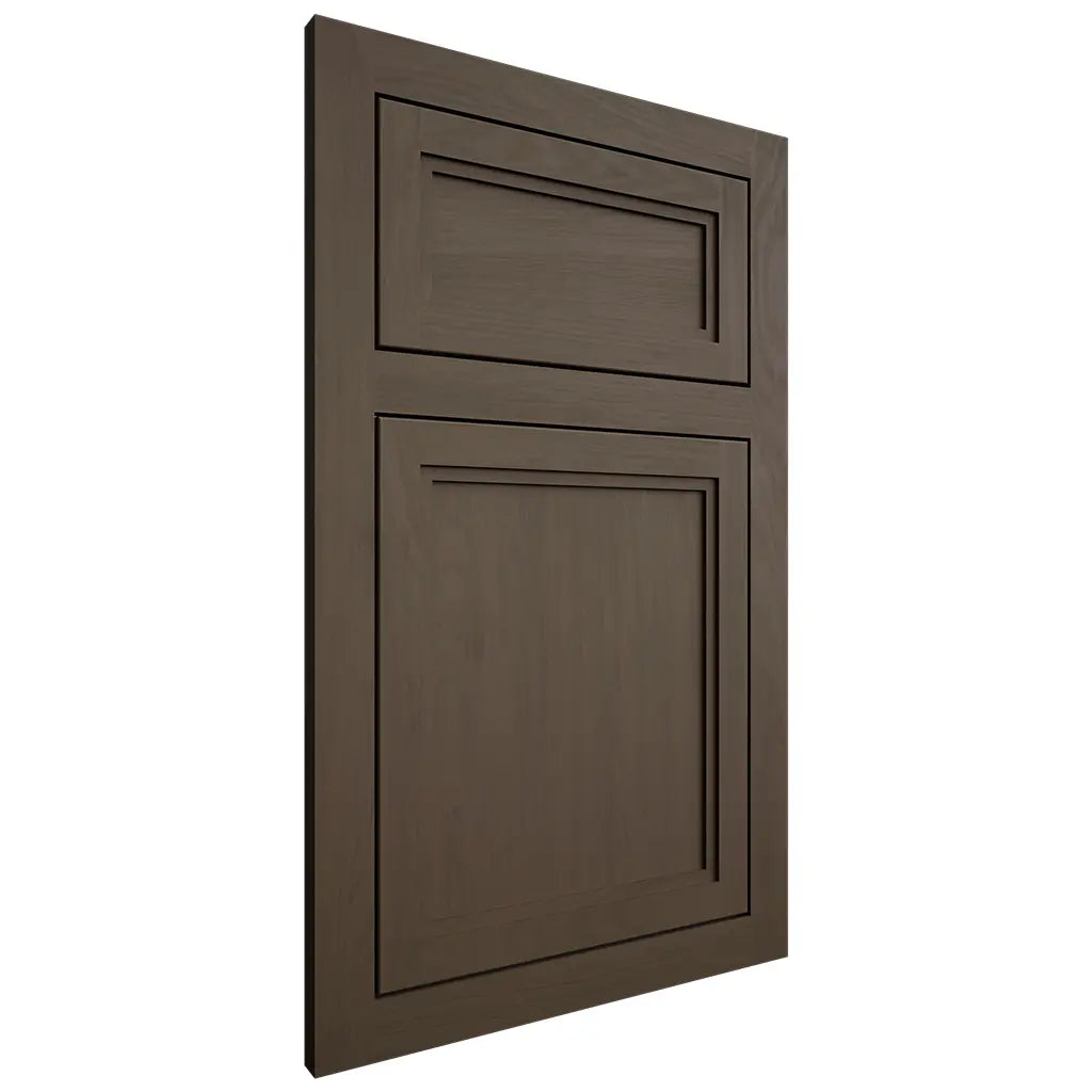 Shiloh Cabinetry Flush Inset Concord Maple Plain Cut Perfect Brown Door
