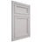 Shiloh Cabinetry Flush Inset Concord Paintable Light French Gray Door