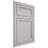 Shiloh Cabinetry Flush Inset Concord Paintable Unusual Gray Door
