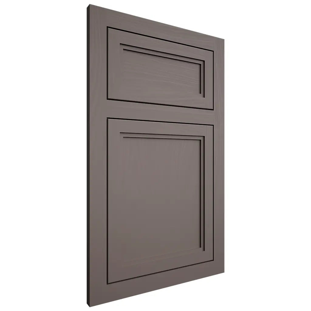 Shiloh Cabinetry Flush Inset Concord Poplar Plain Cut Heatherstone Door
