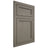 Shiloh Cabinetry Flush Inset Concord Poplar Plain Cut Thyme Door