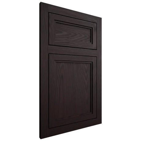 Shiloh Cabinetry Flush Inset Concord Red Oak Plain Cut Espresso Door