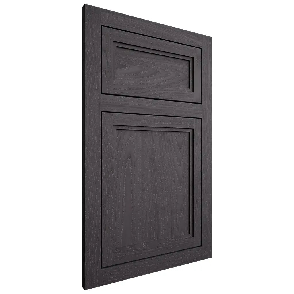 Shiloh Cabinetry Flush Inset Concord Red Oak Plain Cut Harbor Door