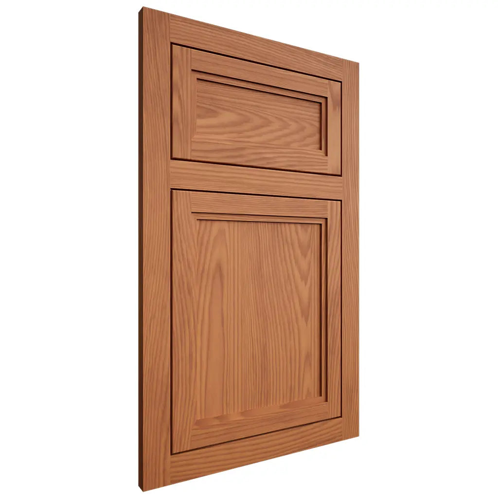 Shiloh Cabinetry Flush Inset Concord Red Oak Plain Cut Harvest Door