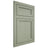 Shiloh Cabinetry Flush Inset Concord Red Oak Plain Cut Moss Door