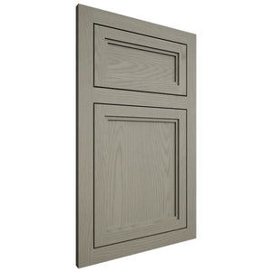 Shiloh Cabinetry Flush Inset Concord Red Oak Plain Cut Thyme Door