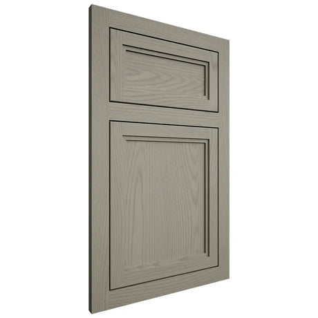 Shiloh Cabinetry Flush Inset Concord Red Oak Plain Cut Thyme Door