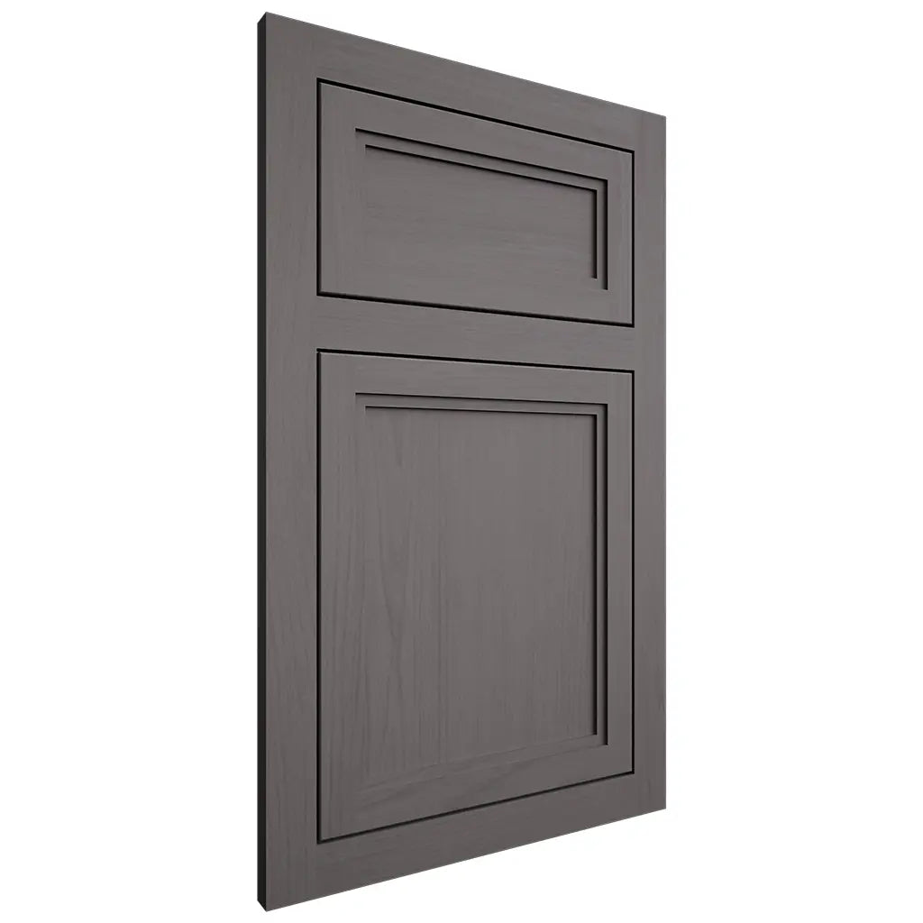 Shiloh Cabinetry Flush Inset Concord Walnut Plain Cut Cadet Door