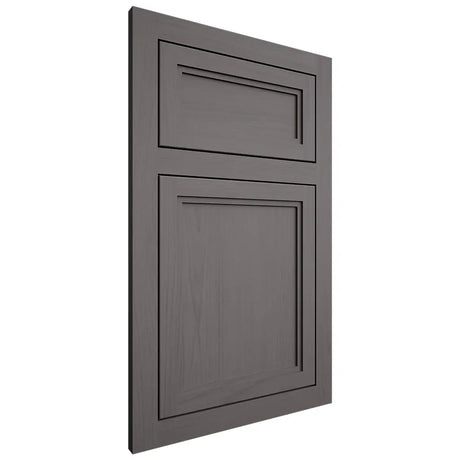 Shiloh Cabinetry Flush Inset Concord Walnut Plain Cut Cadet Door