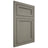 Shiloh Cabinetry Flush Inset Concord Walnut Plain Cut Thyme Door