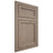 Shiloh Cabinetry Flush Inset Concord White Oak Plain Cut Almond Door
