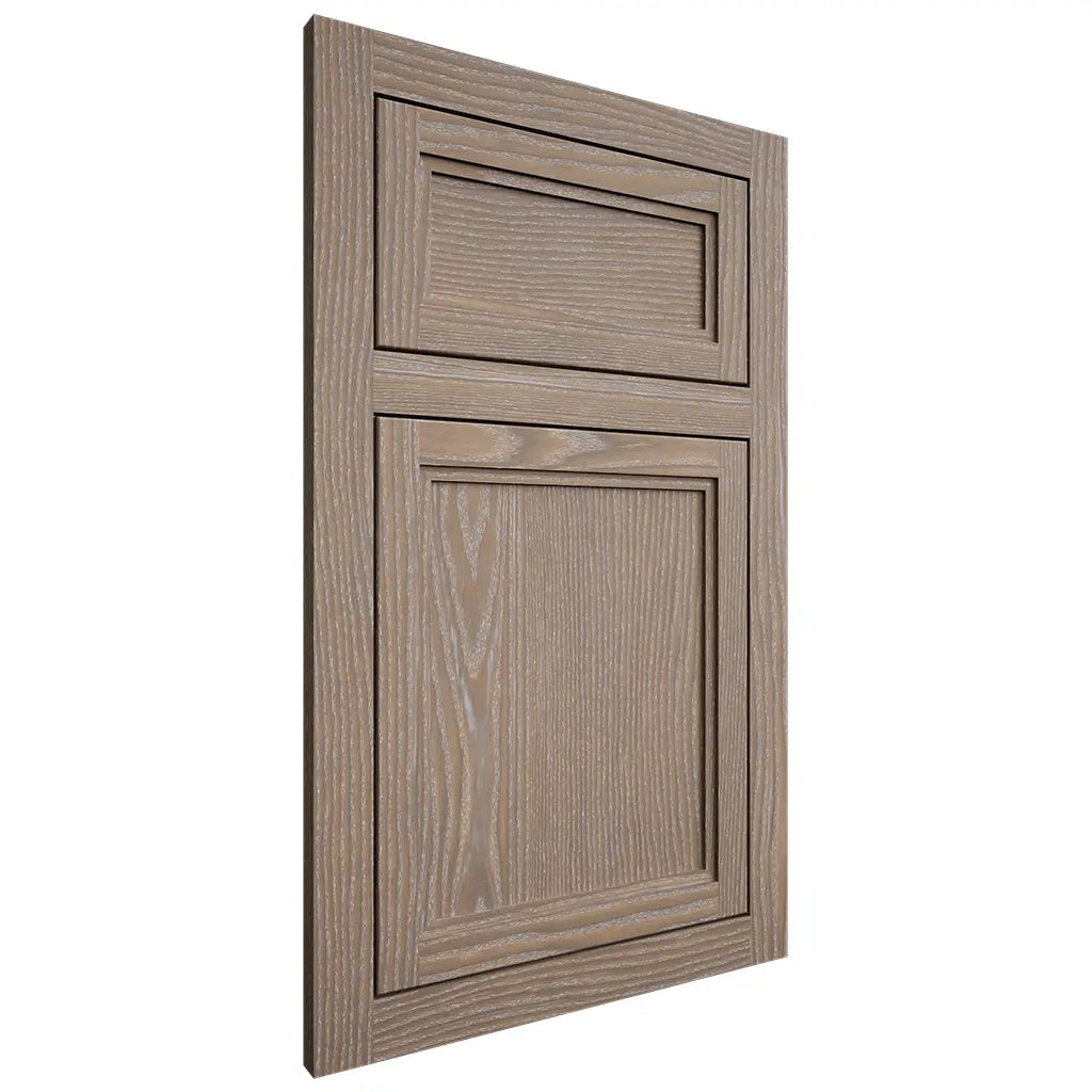 Shiloh Cabinetry Flush Inset Concord White Oak Plain Cut Almond Door