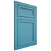 Shiloh Cabinetry Flush Inset Concord White Oak Plain Cut Aqua Door