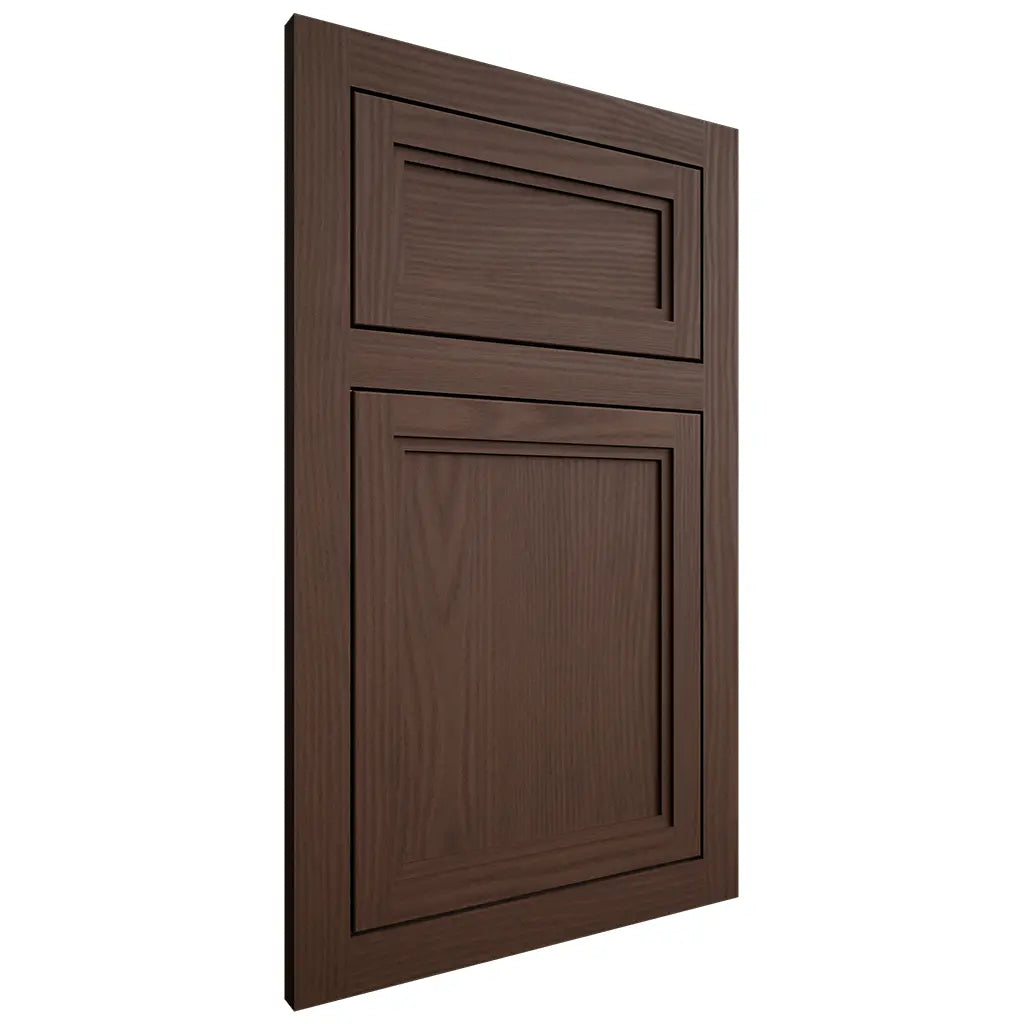 Shiloh Cabinetry Flush Inset Concord White Oak Plain Cut Braun Door